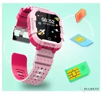 Zegarek smartwatch Rubicon RNCE75 różowy ✓ Bluetooth ✓ licznik kroków ✓ pozycjonowanie zegarka ✓ przycisk SOS✓ Autoryzowany sklep ✓ zegarek sportowy🏃‍♀️✓ zegarek dla dzieci✓ 3.webp